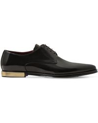 Dolce & Gabbana Chaussures En Cuir À Lacets - Noir