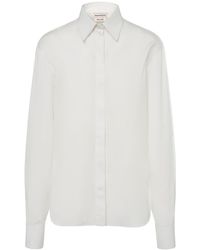 Alexander McQueen - Camisa de popelina de algodón - Lyst