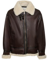 DUNST - Giacca loose fit in shearling - Lyst