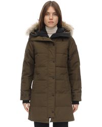 Canada Goose Shelburne Down Parka W/ Fur Trim - Green