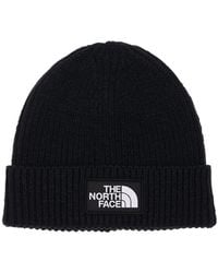 The North Face Bonnet en maille d'acrylique mélangé à logo - Noir