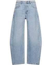 Alexander Wang - Relaxed Wide-Leg Light Denim Jeans - Lyst