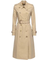 Burberry Long Chelsea Heritage Trench Coat - Natural