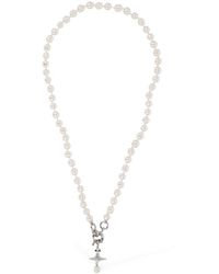 Vivienne Westwood Halskette Mit Perlenimitat "man Aleksa" - Weiß