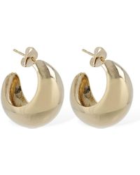 Isabel Marant - Shiny Crescent Hoop Earrings - Lyst