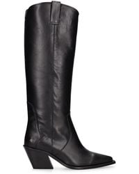 Anine Bing - 70mm Tania Leather Tall Boots - Lyst