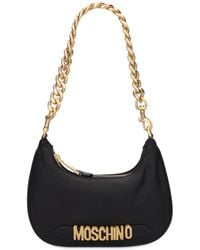 Moschino - Brand-plaque Leather Shoulder Bag - Lyst