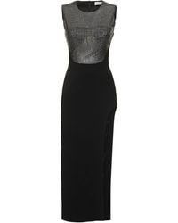 GIUSEPPE DI MORABITO - Robe midi en satin envers cady embelli - Lyst