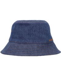 Burberry - Washed Cotton Denim Bucket Hat - Lyst