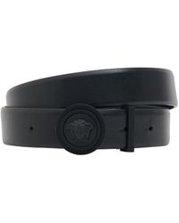 Versace - Cinturón medusa de piel 30mm - Lyst