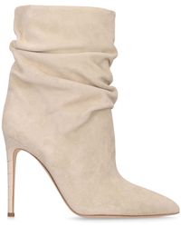 Paris Texas - 105mm Slouchy Suede Ankle Boots - Lyst