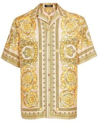 Versace - Printed Silk Shirt - Lyst