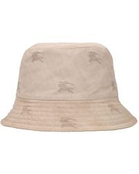 Burberry - Knight Printed Cotton Blend Bucket Hat - Lyst