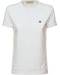 Vivienne Westwood - T-shirt Aus Bio-baumwolle Mit Logo - Lyst