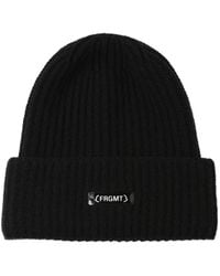 Moncler Genius - Moncler X Frgmt Logo Wool Rib Beanie Hat - Lyst