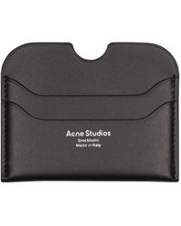 Acne Studios - Porta carte di credito grande elmas in pelle - Lyst