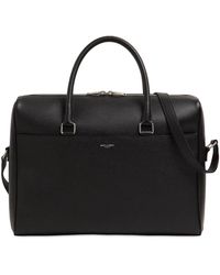Saint Laurent - Grained Leather Business Bag - Lyst