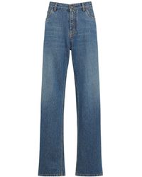 Etro - Jeans vita alta baggy fit in denim di cotone - Lyst