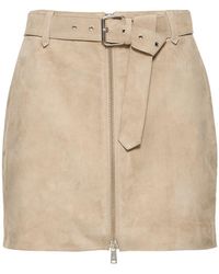 Anine Bing - Ana Leather Mini Skirt - Lyst