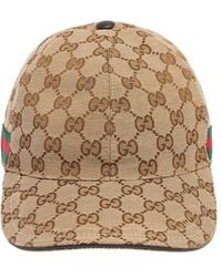 Gucci - Baseballkappe Aus Canvas Mit Logo "gg Supreme" - Lyst
