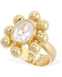 Timeless Pearly - Anillo grueso con cristales - Lyst