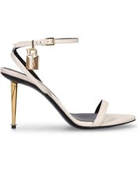 Tom Ford - 85Mm Padlock Leather Sandals - Lyst