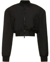 Wardrobe NYC - Tailored Cropped Tech Bomber Jacket - Lyst