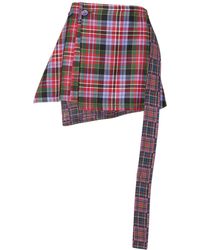 Vivienne Westwood - Lvr exclusive falda kilt patchwork - Lyst