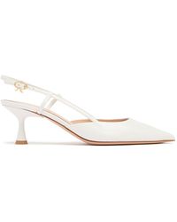 Gianvito Rossi - 55Mm Ascent Leather Slingback Pumps - Lyst