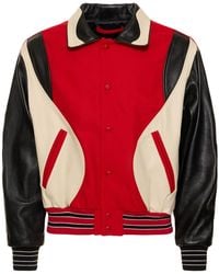 ANDERSSON BELL - Robyn Wool & Leather Varsity Jacket - Lyst