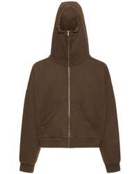 Entire studios - Washed Cotton Full-Zip Hoodie - Lyst