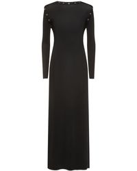 Y. Project - Jersey Long Sleeve Maxi Dress W/ Snaps - Lyst