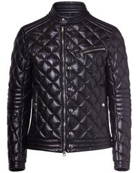 Moncler - Zancara Quilted Leather Moto Jacket - Lyst