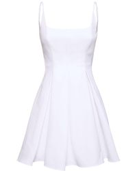 STAUD - Joli Cotton Blend Mini Dress - Lyst
