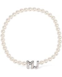 Marc Jacobs - Mj Balloon Faux Pearl Collar Necklace - Lyst