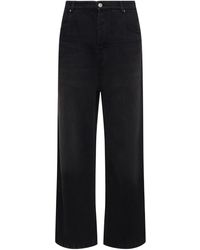 Isabel Marant - Jeans larghi teren in lyocell e cotone - Lyst