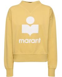 Isabel Marant - Moby Logo Cotton Blend Sweatshirt - Lyst