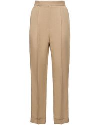 Ralph Lauren Collection - Linen Blend Straight Pants - Lyst
