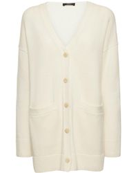 Theory - Cardigan boxy fit in lana e cashmere - Lyst