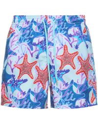 Vilebrequin - Moorea Print Nylon Twill Swim Shorts - Lyst