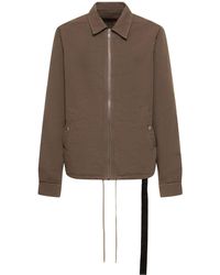 Rick Owens - Giacca jkt in cotone con zip - Lyst