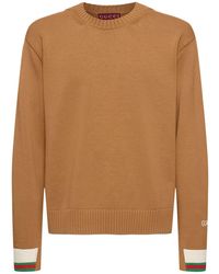 Gucci Bat Crewneck Sweater in Yellow for Men Lyst
