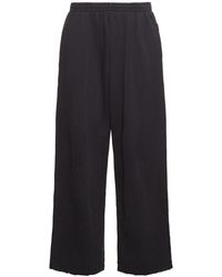 Balenciaga - Pantaloni baggy fit in felpa di cotone - Lyst