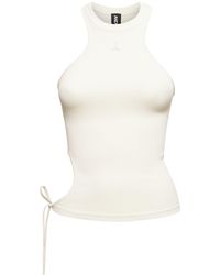 ANDREADAMO - Ribbed Jersey Cut-out Tank Top - Lyst