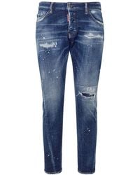 DSquared² - Sexy Twist Stretch Cotton Denim Jeans - Lyst