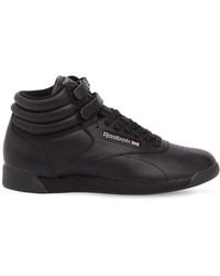 reebok black high top sneakers