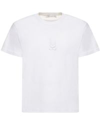 Ludovic de Saint Sernin - Crystal Logo Cotton T-Shirt - Lyst