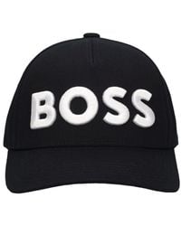 BOSS - Sevile Cotton Hat - Lyst