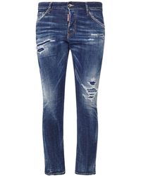 DSquared² - Sexy Twist Stretch Cotton Denim Jeans - Lyst