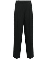 The Row - Lilas Wool Blend Wide Pants - Lyst